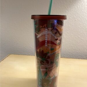 Starbucks 2019 Terra Cotta Desert Cactus Tumbler W/Straw Venti 24 oz - IEC